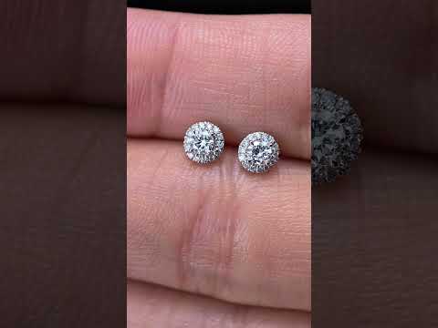 0.272ct Round Lab Diamond Earring|PT-950 Earring, Custom Accept