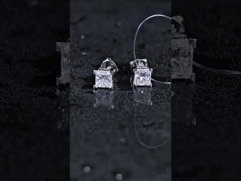 1.044ct SQ Lab Diamond Earring|PT-950 Earring, Custom Accept