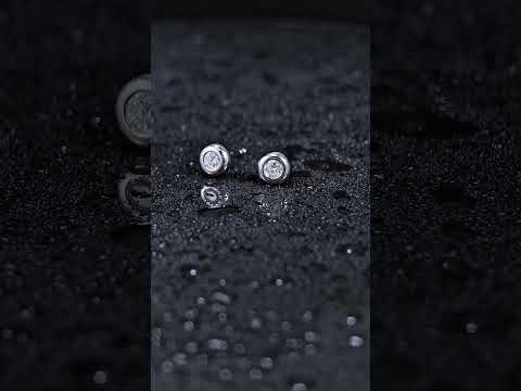 0.184ct Round Classical Lab Diamond Earring|PT-950 Earring, Custom Accept